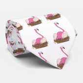 Flamingo Krawatte (Gerollt)