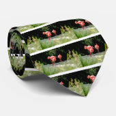 Flamingo Krawatte (Gerollt)