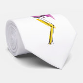 Flamingo krawatte (Gerollt)