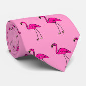 Flamingo Krawatte (Gerollt)