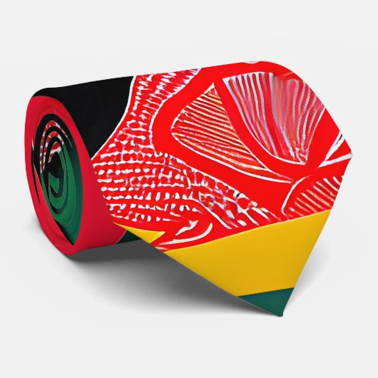 Flamingo Krawatte (Gerollt)