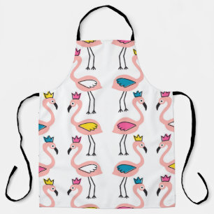 Flamingo Krone: Vintage Kinder Schürze
