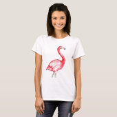 Flamingo-Kunst T-Shirt (Vorne ganz)
