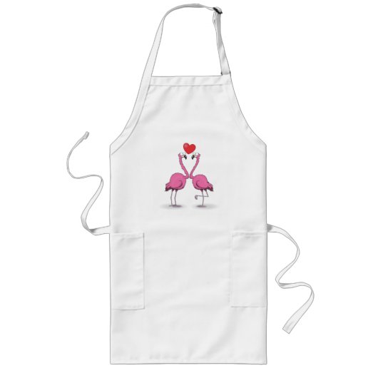 Flamingo Lange Schürze (Vorne)