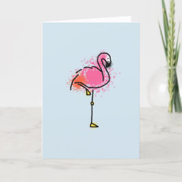 Flamingo leere Grußkarte Karte