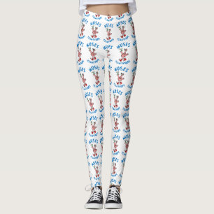 Flamingo-Leggings - großes Logo Leggings