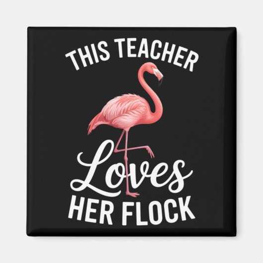 Flamingo-Lehrer Cl Magnet (Vorne)