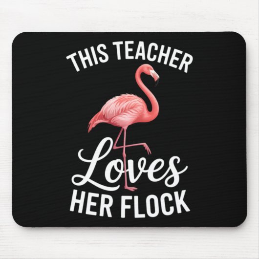 Flamingo-Lehrer Cl Mousepad (Vorne)