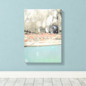 Flamingo Leinwand Art (Insitu (Holzboden))