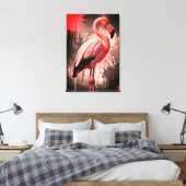 Flamingo-Leinwand-Kunst Leinwanddruck (Insitu (Schlafzimmer))