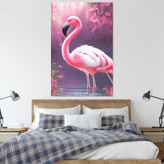 Flamingo Leinwanddruck (Insitu (Schlafzimmer))