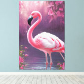 Flamingo Leinwanddruck (Insitu (Holzboden))