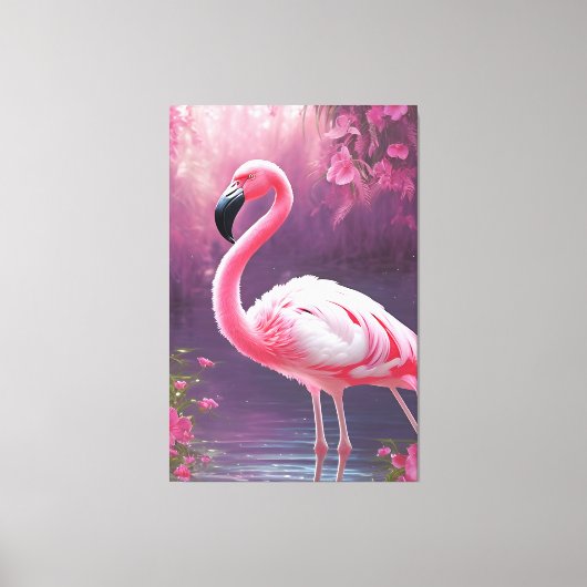 Flamingo Leinwanddruck (Vorderseite)