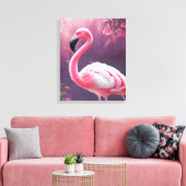 Flamingo Leinwanddruck (Insitu (Wohnzimmer))
