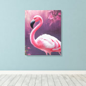 Flamingo Leinwanddruck (Insitu (Holzboden))