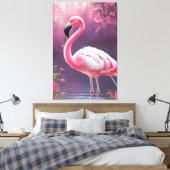 Flamingo Leinwanddruck (Insitu (Schlafzimmer))