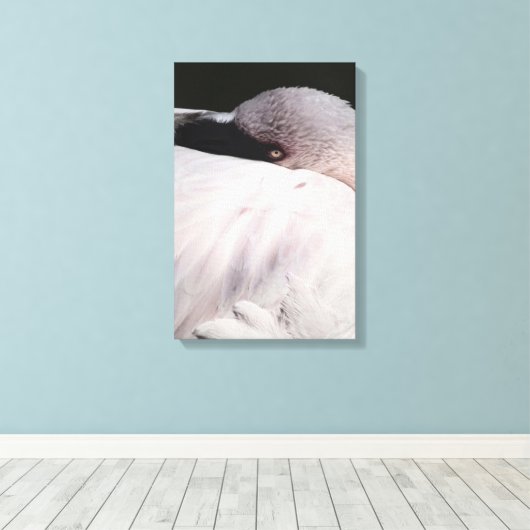 Flamingo Leinwanddruck (Insitu (Holzboden))