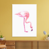 Flamingo Leinwanddruck (Insitu (Wohnzimmer))