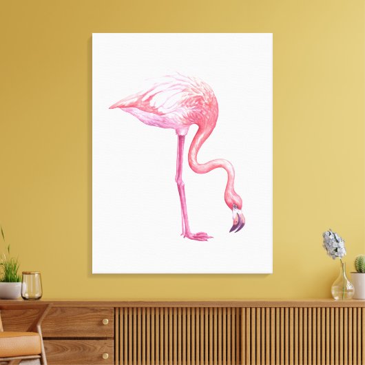 Flamingo Leinwanddruck (Insitu (Wohnzimmer))