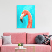 Flamingo Leinwanddruck (Insitu (Wohnzimmer))