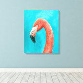 Flamingo Leinwanddruck (Insitu (Holzboden))