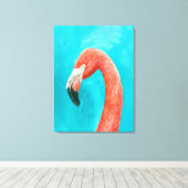 Flamingo Leinwanddruck (Insitu (Holzboden))