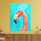 Flamingo Leinwanddruck (Insitu (Wohnzimmer))