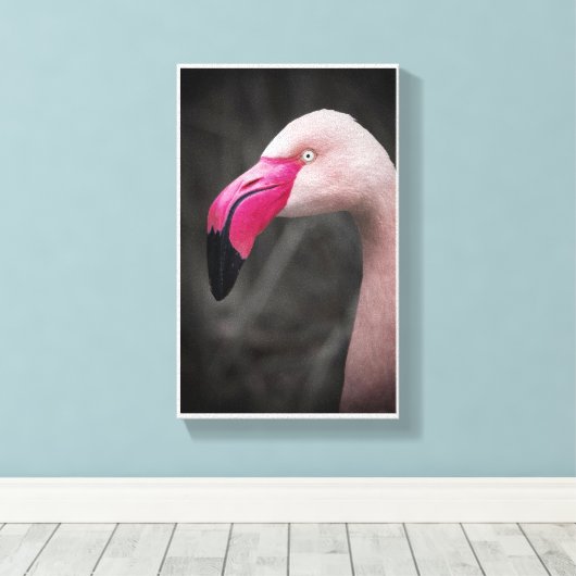 Flamingo Leinwanddruck (Insitu (Holzboden))