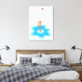 Flamingo Leinwanddruck (Insitu (Schlafzimmer))