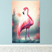 Flamingo Leinwanddruck (Insitu (Holzboden))