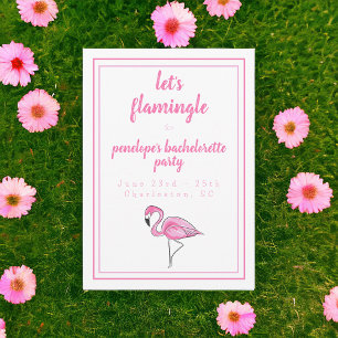Flamingo Let's Flamingle Bachelorette Tour Einladung