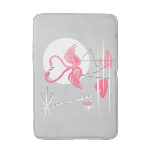 Flamingo-Liebe Badematte (Vorderseite Vertikal)