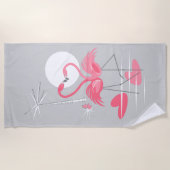 Flamingo Liebe Badetuch (Vorderseite)