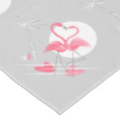 Flamingo Liebe Border tablecloth 60x104 Tischdecke (Schrägansicht)