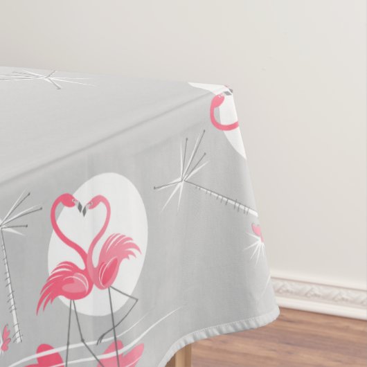 Flamingo Liebe Border tablecloth 60x104 Tischdecke (Beispiel)