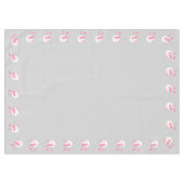 Flamingo Liebe Border tablecloth 60x84 Tischdecke (Vorderseite (Horizontal))