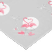 Flamingo Liebe Border tablecloth 60x84 Tischdecke (Schrägansicht)