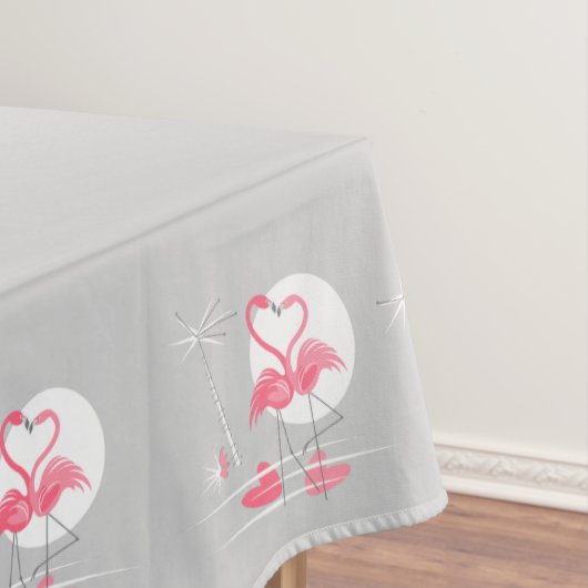 Flamingo Liebe Border tablecloth 60x84 Tischdecke (Beispiel)