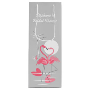 Flamingo Liebe Brautparty Geschenksack Wein Geschenktüte Für Weinflaschen