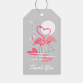 Flamingo Liebe Danke, dass ihr den Text wieder gra Geschenkanhänger (Vorderseite)