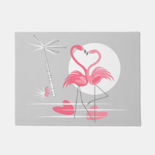 Flamingo Liebe Doormat Fußmatte