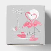 Flamingo Liebe favore Box Herz Geschenkschachtel (Oben)