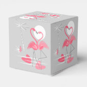 Flamingo Liebe favore Box Herz Geschenkschachtel (Rückseite)