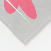 Flamingo Liebe Fleece Seite Text kleine horizontal (Ecke)