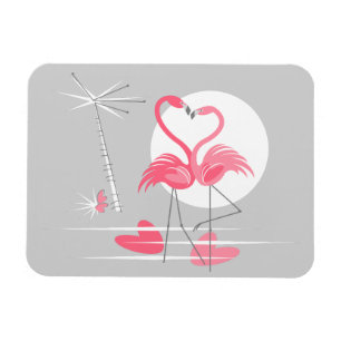 Flamingo Liebe flexible Magnetlandschaft Magnet