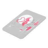 Flamingo Liebe flexible Magnetlandschaft Magnet (Linke Seite)