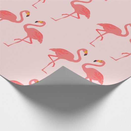 Flamingo-Liebe Geschenkpapier (Ecke)