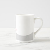 Flamingo Liebe Große Mond Tasse Knochen China (Rechts)