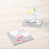 Flamingo Liebe Große Mondnamen Datum Untersetzer P (Vor Ort)