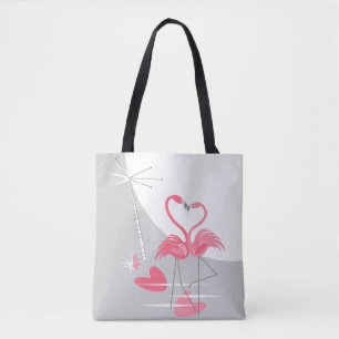 Flamingo Liebe Große Mondtote Tasche